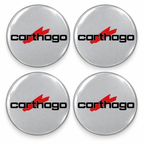 Carthago Domed Wheel Centre Cap Stickers – 56 mm – Set of 4