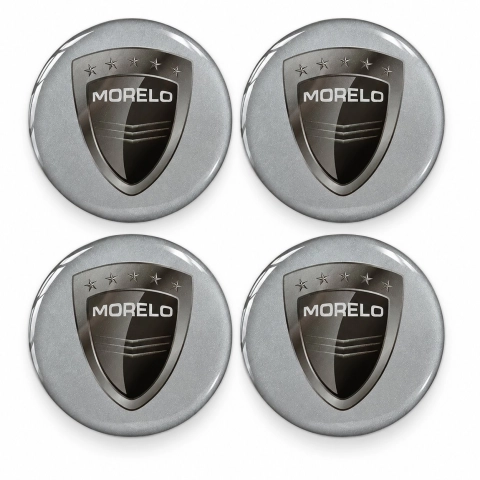 Morelo Domed Wheel Centre Cap Stickers – 56 mm – Set of 4