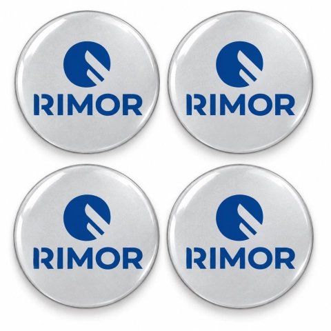 Adhesivos abombados Rimor para centros de rueda – 56 mm – Juego de 4