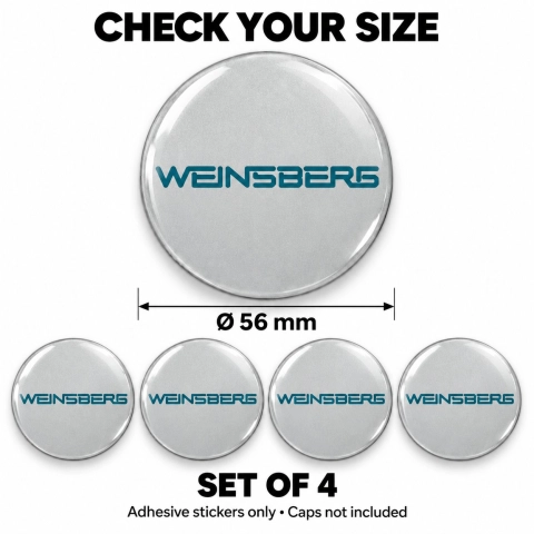 Weinsberg Domingstickers voor naafkappen – 56 mm – Set van 4 2