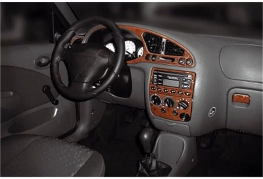 Ford Fiesta 08.99-02.02 3D Decor de carlinga su interior del coche 13-Partes