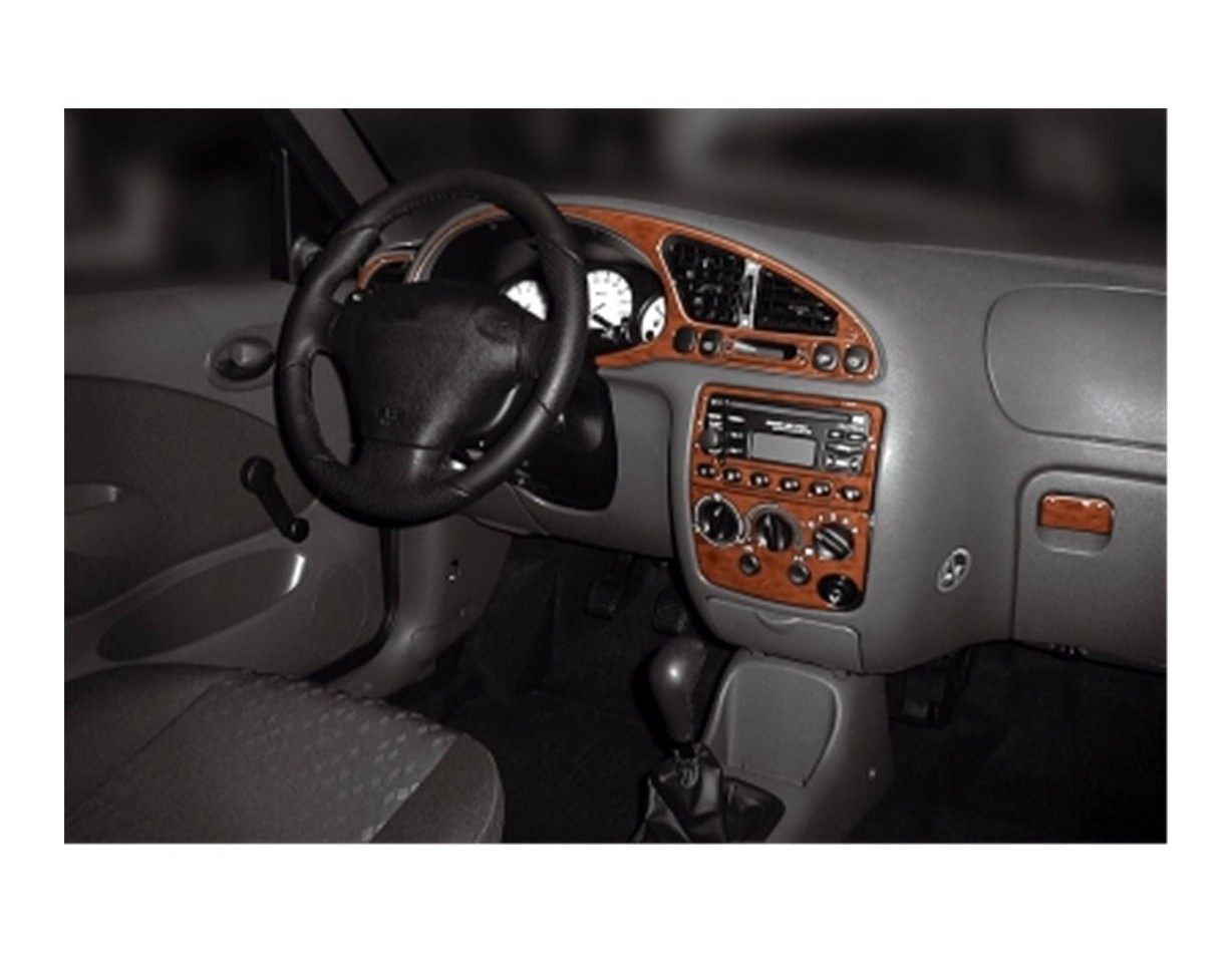 Ford Fiesta 08.99 - 02.02 Kit Rivestimento Cruscotto all'interno del veicolo Cruscotti personalizzati 13-Decori