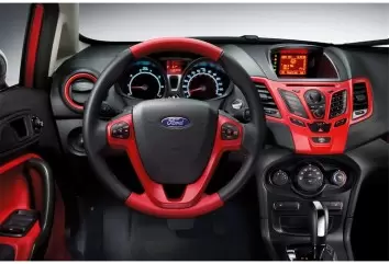 Ford Fiesta 2010-2017 Mittelkonsole Armaturendekor Cockpit Dekor 20-Teilige - 1- Cockpit Dekor Innenraum