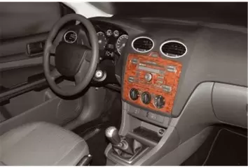 Ford Focus 09.04 - 09.10 Kit Rivestimento Cruscotto all'interno del veicolo Cruscotti personalizzati 5-Decori