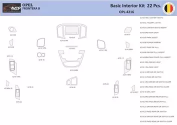 Opel Insignia 2008-2013 Interior WHZ Dashboard trim kit 22 Parts