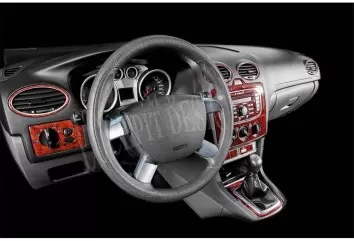 Ford Focus 10.2010 3D Inleg dashboard Interieurset aansluitend en pasgemaakt op he 19 -Teile
