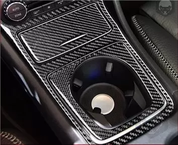 Mercedes-Benz CLA-Class 2014-2017 3D Decor de carlinga su interior del coche 39-Partes