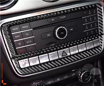 Mercedes-Benz CLA-Class 2014-2017 3D Inleg dashboard Interieurset aansluitend en pasgemaakt op he 39-Teile