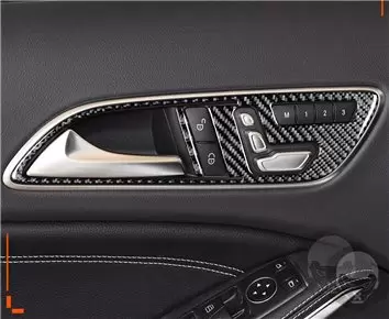 Mercedes-Benz CLA-Class 2014-2017 Kit la décoration du tableau de bord 22-Pièce - 9 - habillage decor de tableau de bord