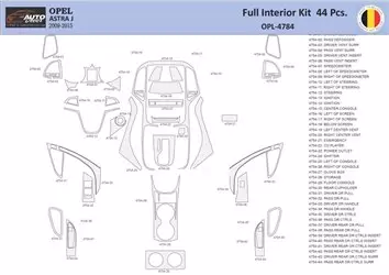 Opel Astra-J 2012 Interior WHZ Dashboard trim kit 44 Parts