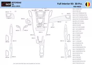 Hyundai i40 2011-2015 Interior WHZ Dashboard trim kit 30 Parts