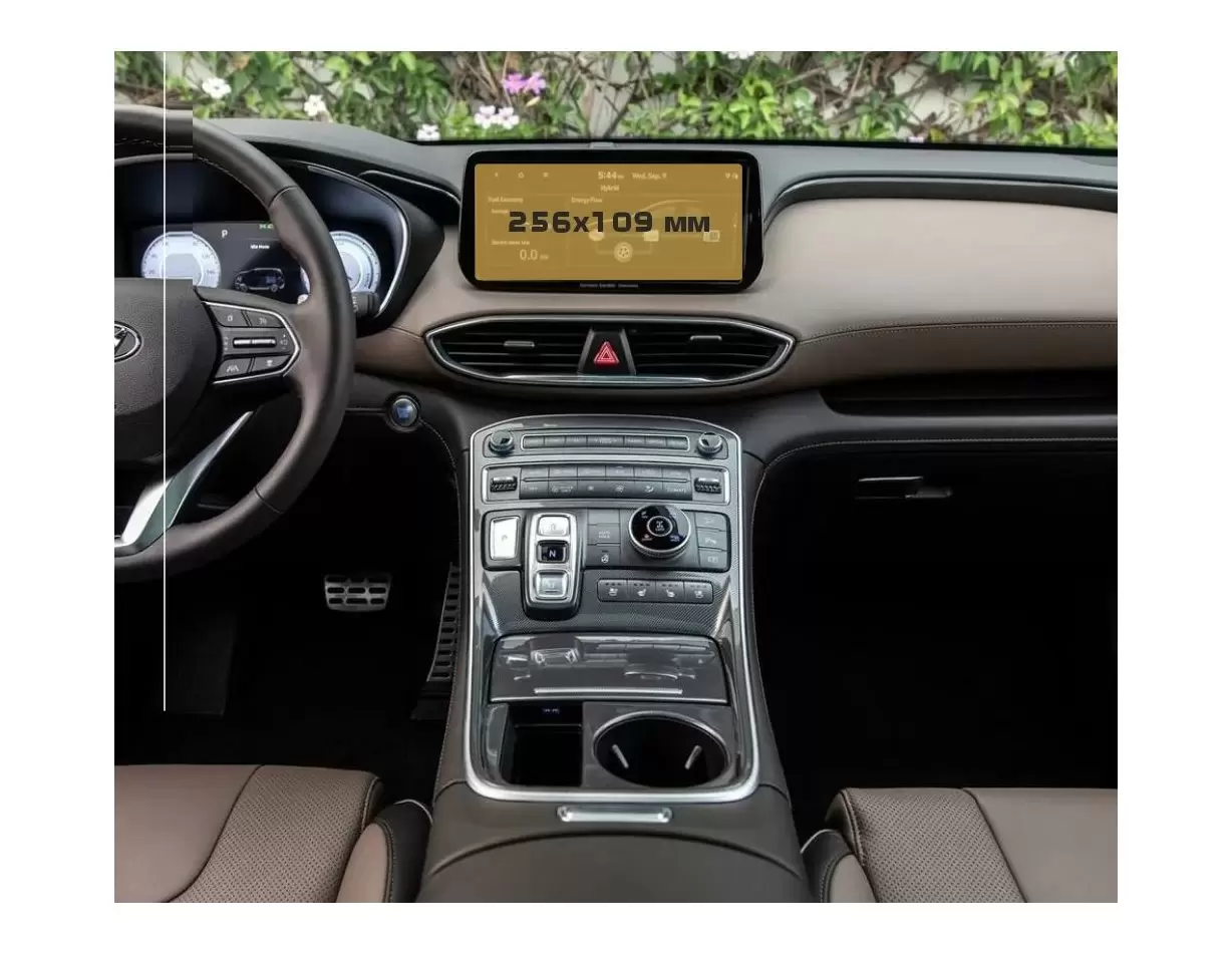Hyundai Palisade 2018 - Present Multimedia 10,25" HD transparant navigatiebeschermglas