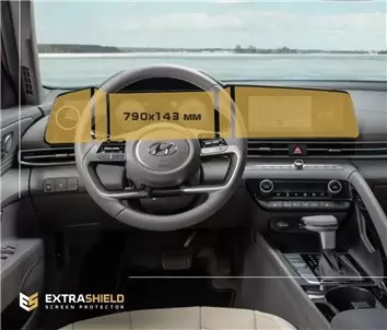 Hyundai Creta 2020 - Present Multimedia 10,25" Vidrio protector de navegación transparente HD