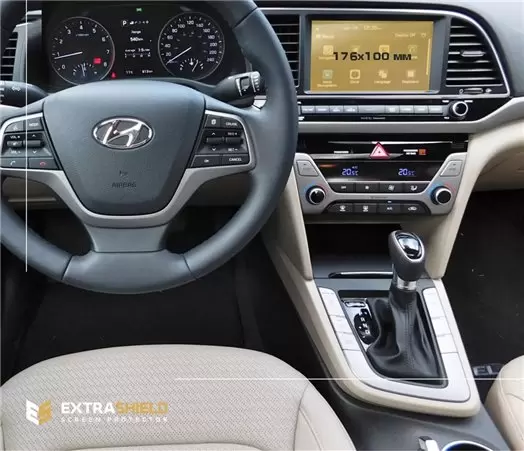 Hyundai Creta 2019 - ?.? Multimedia 8" Vetro Protettivo HD trasparente di navigazione Protezione