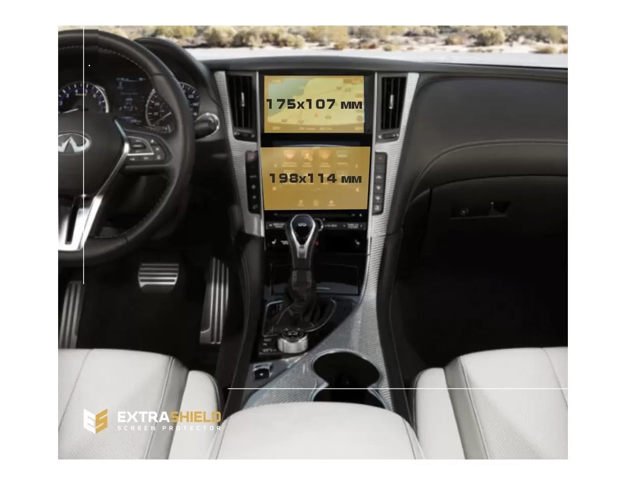 Hyundai Tucson 2021 - Present Digital Speedometer HD transparant navigatiebeschermglas