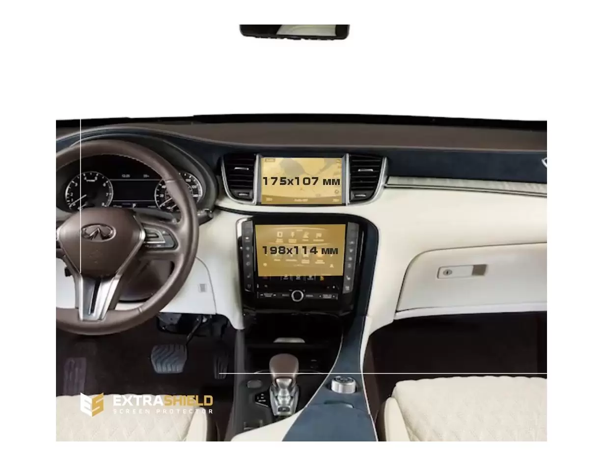 Hyundai Tucson 2021 - Present Multimedia 10,25" HD transparant navigatiebeschermglas