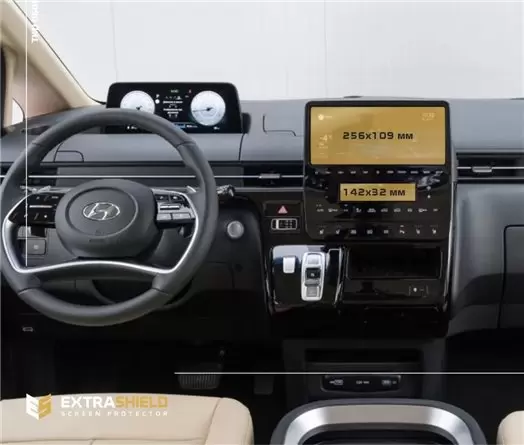 Hyundai Sonata 2019 - Present Digital Speedometer 12,3" Vidrio protector de navegación transparente HD