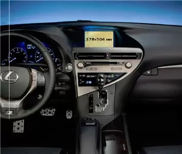 Lexus RX 2012 - 2015 Multimedia 8" Vidrio protector de navegación transparente HD