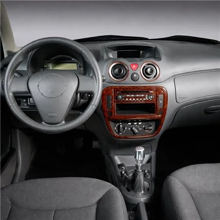 Citroen C2-C3 2004-2009 kit décor tableau de bord 3D, 11 pièces
