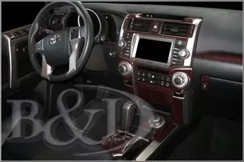 Toyota 4Runner 2014 Inleg dashboard Interieurset aansluitend en pasgemaakt 30 Delen