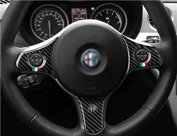 Alfa Romeo Brera 2005-2011 3D Interior Dashboard Trim Kit Dash Trim Dekor 22-Parts