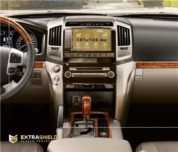 Toyota Land Cruiser 200 2015 - Present Multimedia 9" HD transparant navigatiebeschermglas