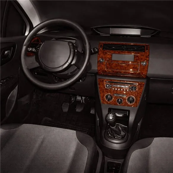 Citroen C4 2004-2010 3D Armaturenbrett-Dekor-Set, 18 Teile