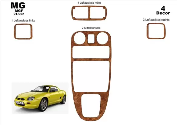 Mgf interior parts discount