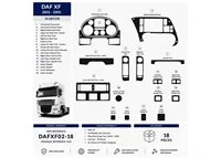 Daf XF 2002-2005 kit cruscotto 3D, 18 pezzi