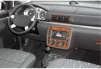 Ford Galaxi 04.2000 3D Inleg dashboard Interieurset aansluitend en pasgemaakt op he 10 -Teile