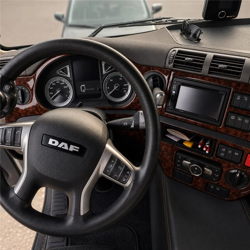 Daf CF 2015 3D dashboard trim kit, 14 parts