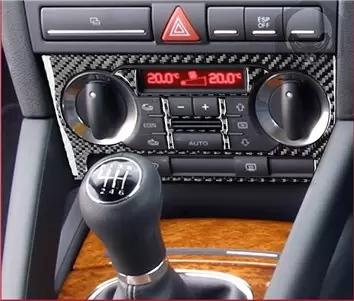 Audi A3 Typ 8P 2006-2014 3D Inleg dashboard Interieurset aansluitend en pasgemaakt op he 31-Teile