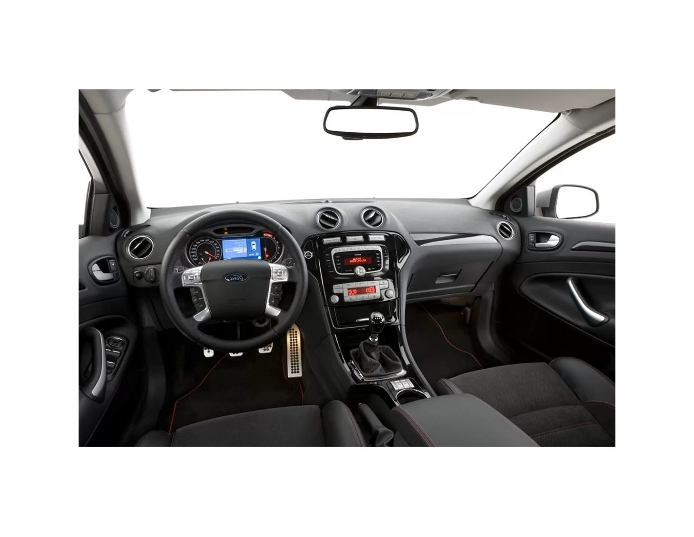 Ford Mondeo 01.08-12.11 3D Decor de carlinga su interior del coche 18-Partes