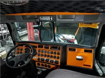 Kenworth W900 Truck- Año 2019-2022 Paquete combinado de kit de ajuste de tablero de estilo interior