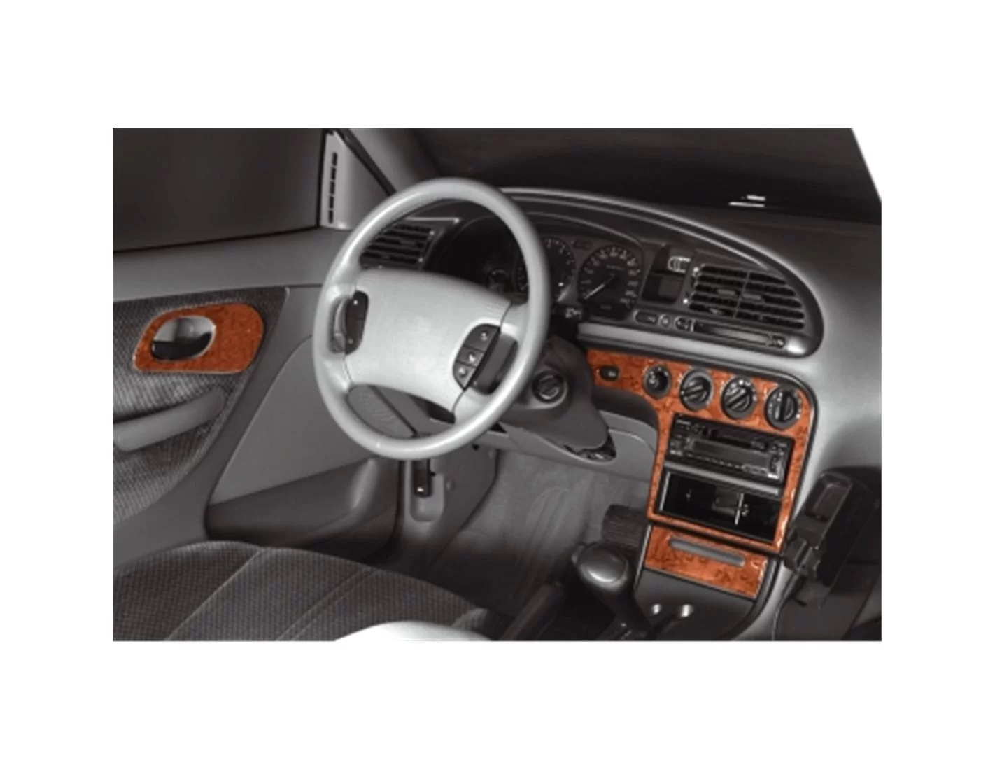 Ford Mondeo 03.93 - 09.963D Inleg dashboard Interieurset aansluitend en pasgemaakt op he 11 -Teile