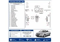 Volkswagen EOS 2006-2009 set completo, cambio automatico, climatizzatore kit cruscotto 3D