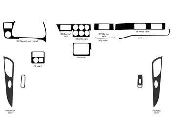 Peterbilt 567 Truck - Year 2013-2021 Interior Cabin Style Full Dash trim kit