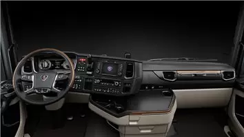 Scania NG-Series ab 2016 Mittelkonsole Armaturendekor Cockpit Dekor 17-Teilige - 8- Cockpit Dekor Innenraum