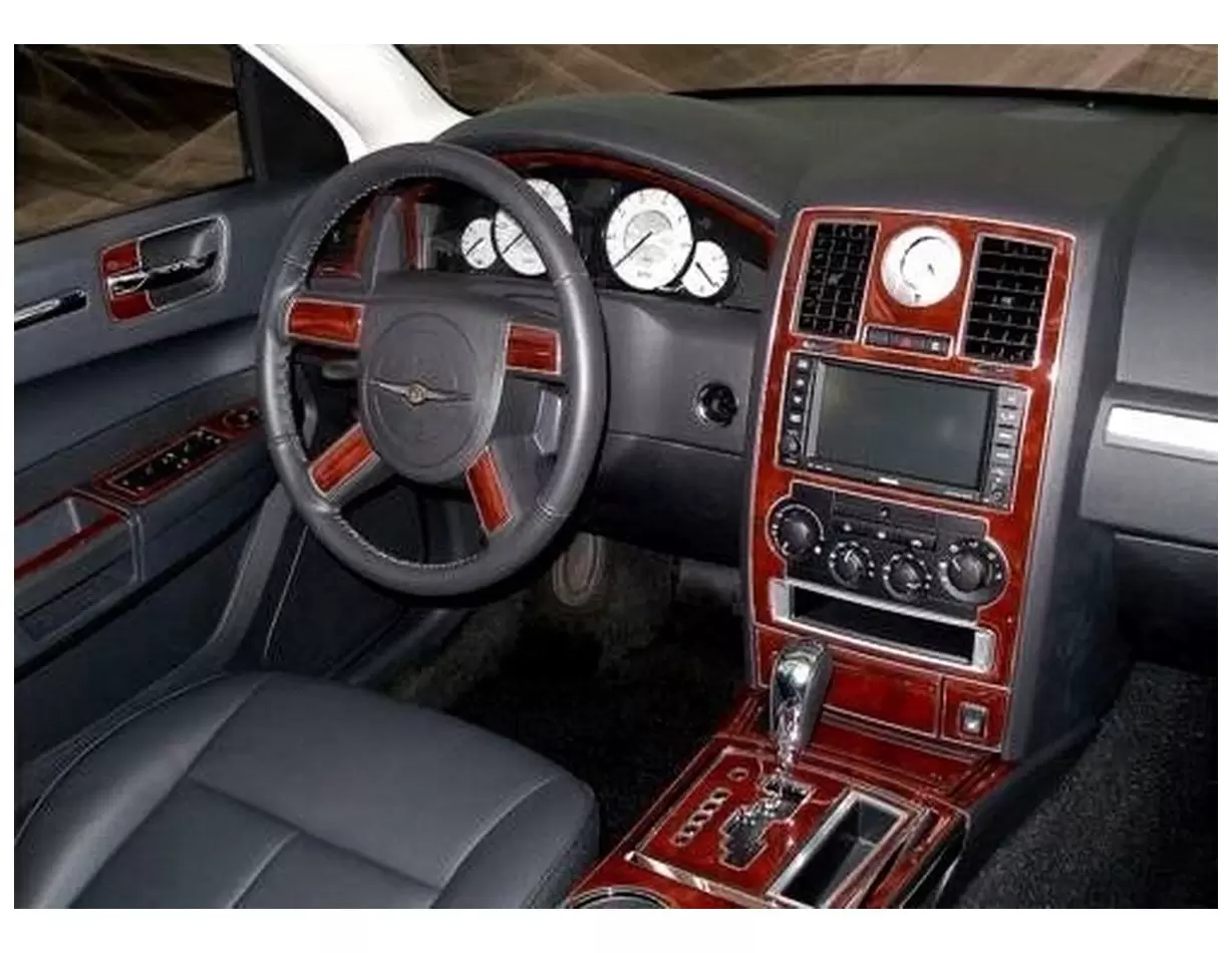 Chrysler 300 2005-2007 Full Set, With NAVI system Interior BD Dash Trim Kit