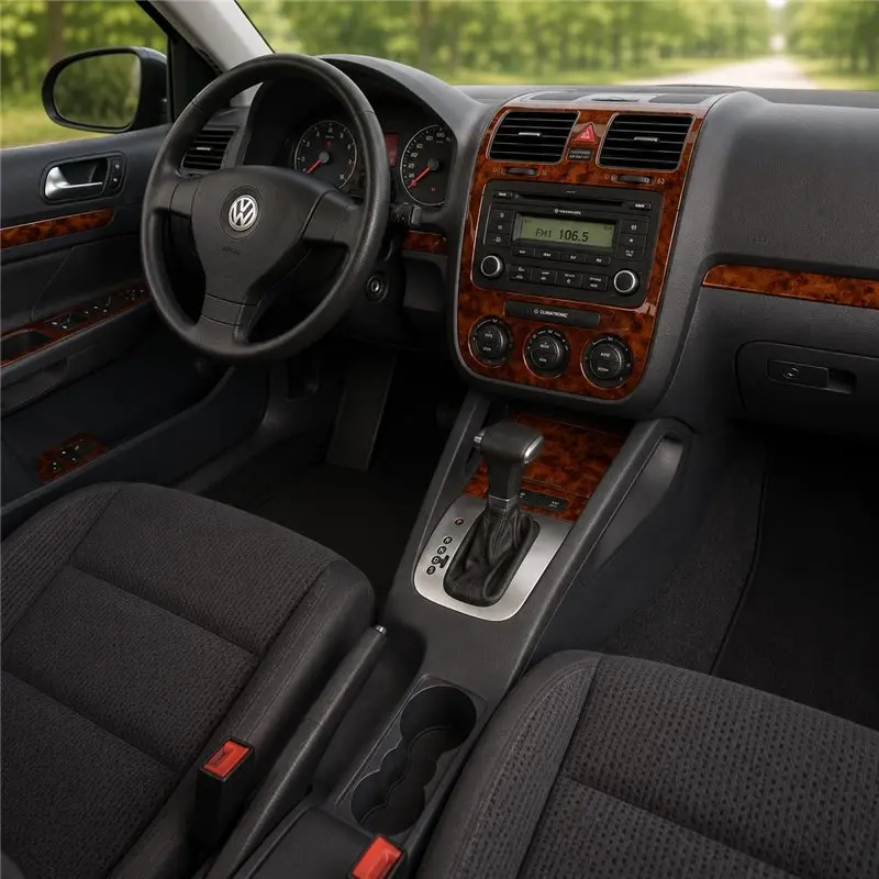 Volkswagen Jetta 2005-2009 Automatikgetriebe, Klimaanlage 3D Armaturenbrett-Dekor-Set