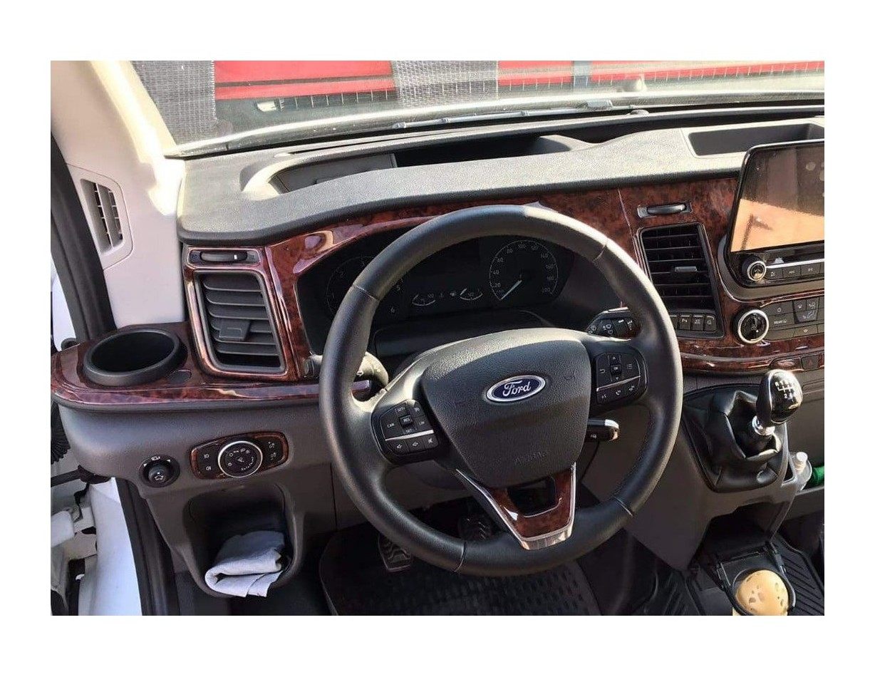 Ford New Transit 2020 3D Interior Dashboard Trim Kit Dash Trim Dekor 27-Parts