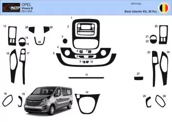 Renault Trafic 01.2015 3D Inleg dashboard Interieurset aansluitend en pasgemaakt op he 30-Teile