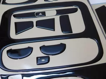 Renault Trafic 01.2015 3M Kit de molduras de salpicadero interior 3D Decoración de salpicadero 30 piezas