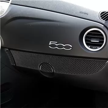 Fiat 500 2012-2015 3D Decor de carlinga su interior del coche 27-Partes