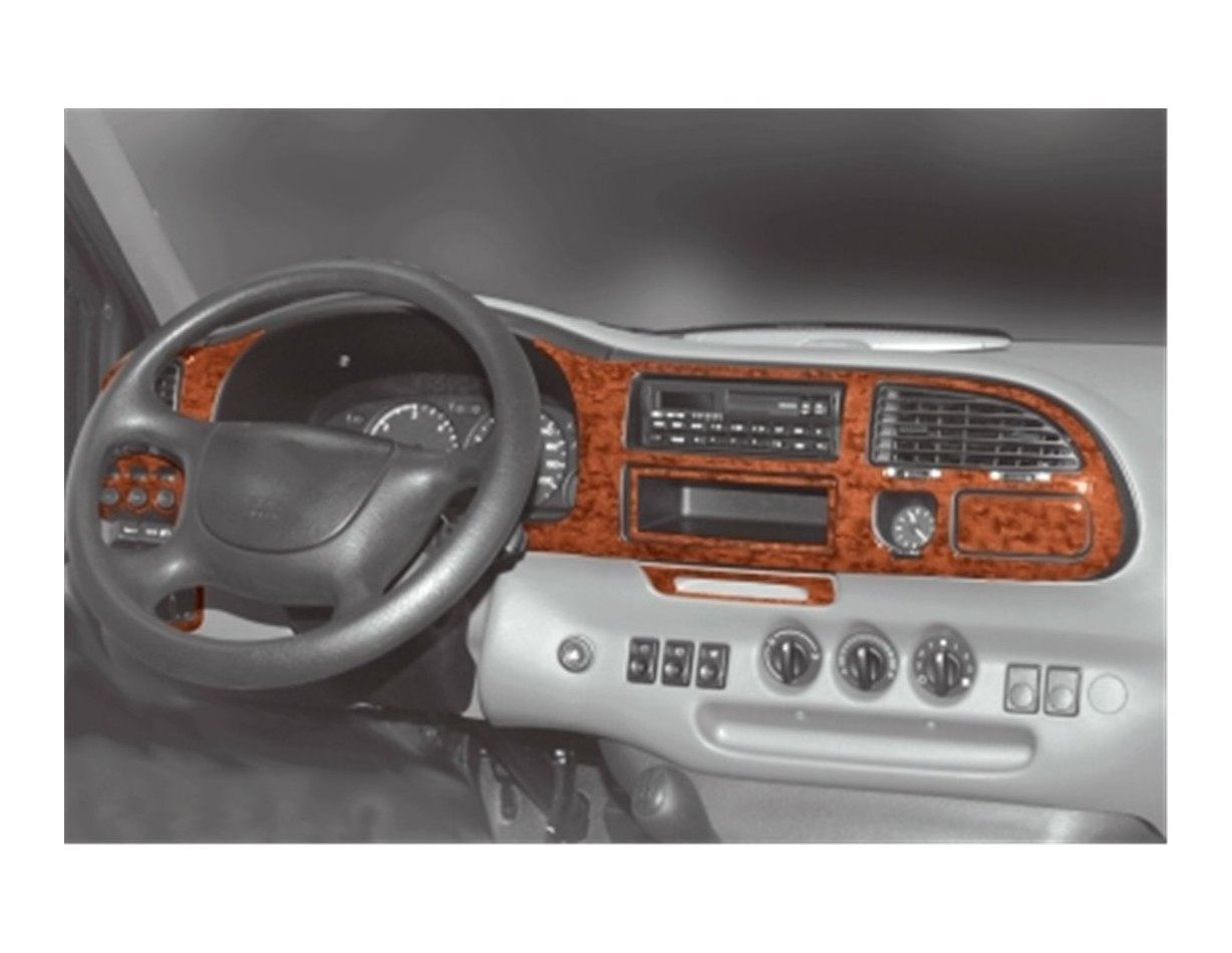 Ford Transit 05.97-03.00 3M 3D Interior Dashboard Trim Kit Dash Trim Dekor 8-Parts