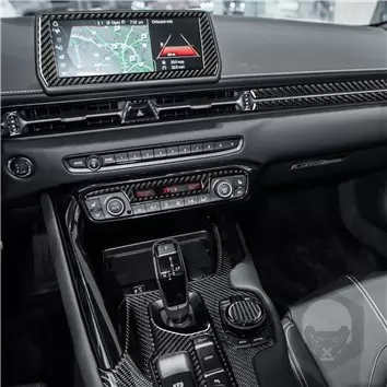 Toyota Supra 2019-2023 Cambio manuale o automatico Kit rivestimento interno cruscotto WHZ 28 pezzi