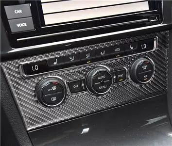 Volkswagen Golf VII AU 2012–2021 3D Interior Dashboard Trim Kit Dash Trim Dekor 19B-Parts 2