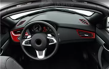BMW Z4 E89 2009–2016 Mittelkonsole Armaturendekor Cockpit Dekor 30-Teilige - 3- Cockpit Dekor Innenraum