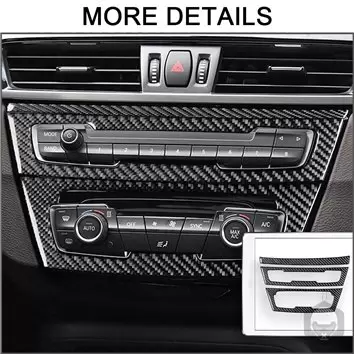 BMW X1 F48 2015 up 3D Interior Dashboard Trim Kit Dash Trim Dekor 32-Parts