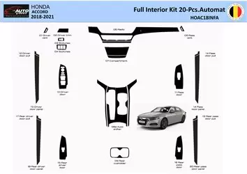 Honda Accord 2018-2022 Automatic Interior WHZ Dashboard trim kit 20 Parts